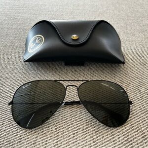 Ray-ban RB3025 Polarized Lens Aviator Sunglasses Unisex 58mm Made In Italy